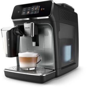Espressor automat Philips EP2224/10, 2 Bauturi, Rasnita Ceramica, Sistem de Spumare a Laptelui, Ecran Tactil