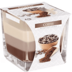 Lumânare Parfumată în Pahar Tricolor „Cafea”