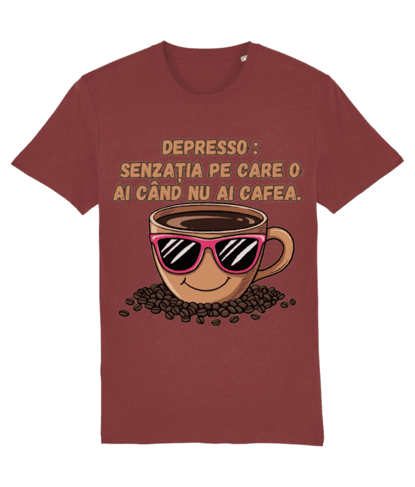 Tricou Bărbați – „Depresso: senzația pe care o ai când NU ai cafea” - imagine 11