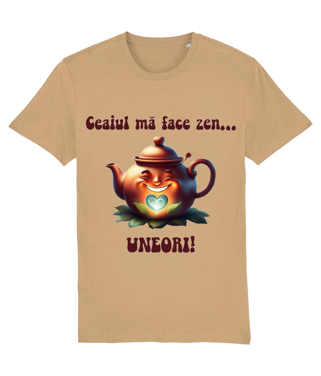 Tricou barbati Ceaiul ma face zen... uneori! Cadou pentru iubitorii de ceai