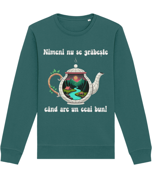 Hanorac Unisex „Nimeni nu se grăbește când are un ceai bun” - imagine 4