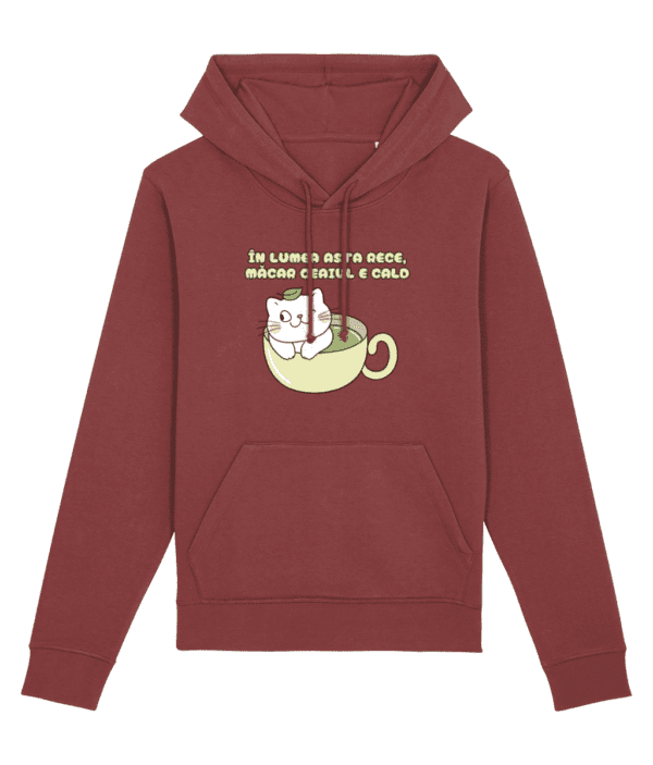 Hanorac Unisex „În lumea asta rece, măcar ceaiul e cald” - imagine 7
