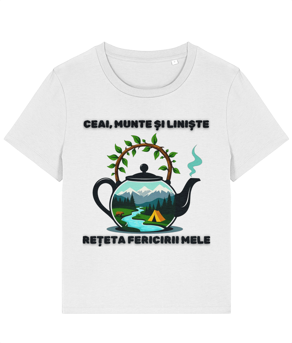Tricou Damă „Ceai, munte și liniște: rețeta fericirii mele” - imagine 6