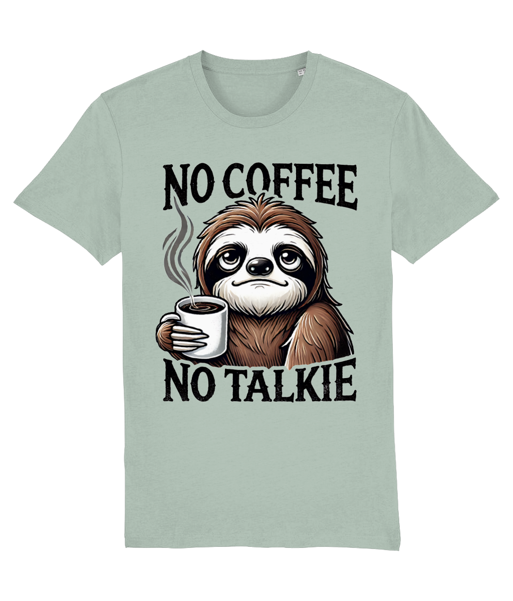 Tricou bărbați „No Coffee, No Talkie” – Confort și Atitudine cadou personalizat amuzant pentru iubitorii de cafea