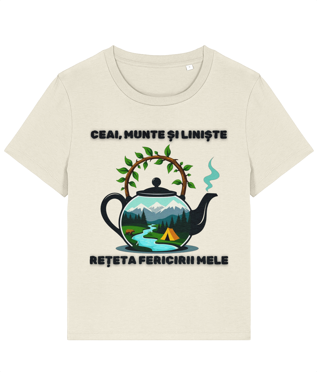 Tricou Damă „Ceai, munte și liniște: rețeta fericirii mele” - imagine 4