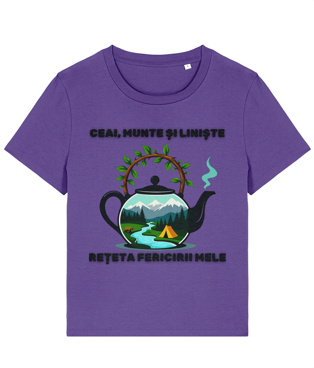 Tricou Damă „Ceai, munte și liniște: rețeta fericirii mele” - imagine 5