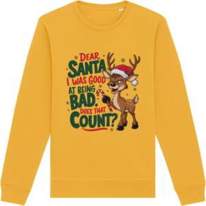 Bluza unisex „Dear Santa, I was good”