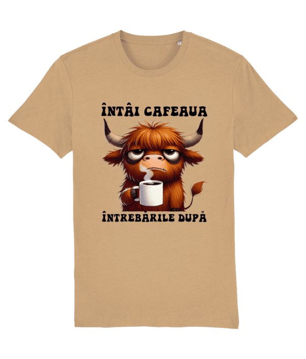 Tricou Bărbați „Întâi Cafeaua, Întrebările După” - imagine 7