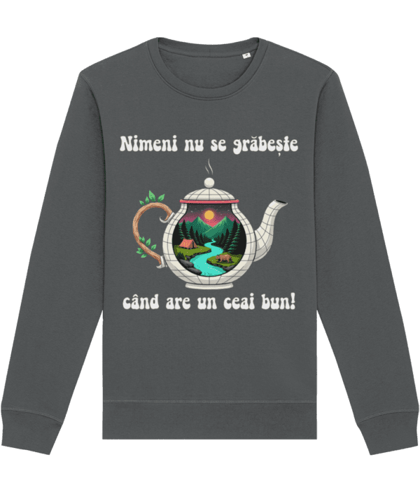 Hanorac Unisex Nimeni nu se grabeste cand are un ceai bun