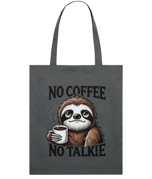 Sacoșă din bumbac „No Coffee, No Talkie” - imagine 7