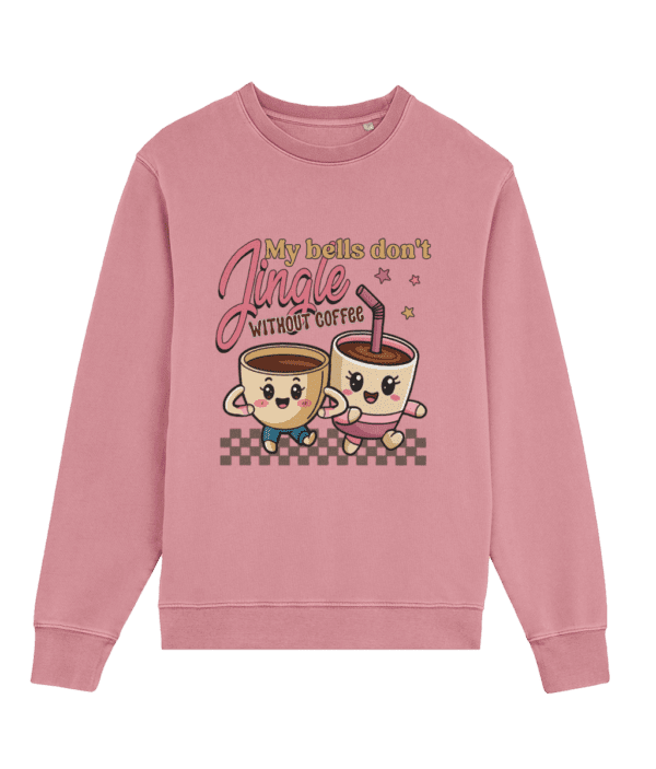 Bluză unisex „My Bells Don't Jingle Without Coffee” - imagine 5