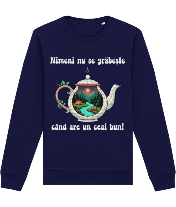 Hanorac Unisex „Nimeni nu se grăbește când are un ceai bun” - imagine 2