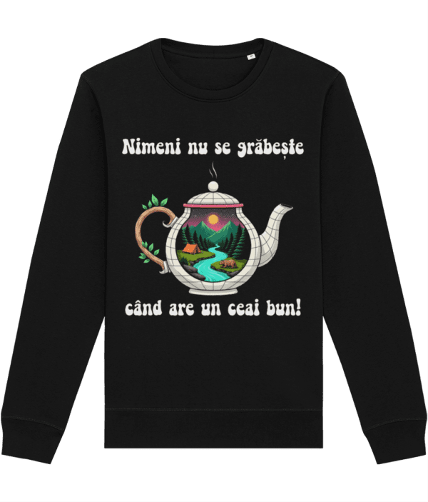 Hanorac Unisex „Nimeni nu se grăbește când are un ceai bun” - imagine 5