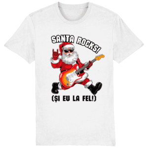 Tricou Bărbați „Santa rocks! Si eu la fel!”