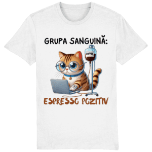 Tricou bărbați „Grupa Sanguină Espresso Pozitiv”