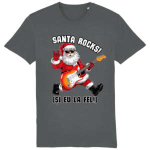 Tricou Bărbați „Santa rocks! Si eu la fel!”