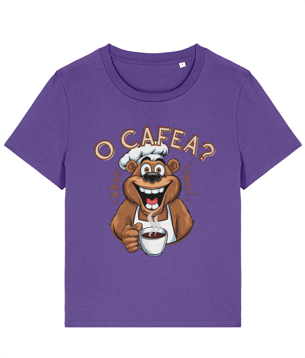 Tricou damă „O Cafea?” cadou amuzant pentru iubitoarele de cafea