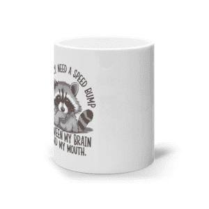 Cană ceramică albă „I seriously need a speed bump”