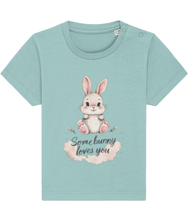 Tricou bebeluși „Somebunny loves you” - imagine 7