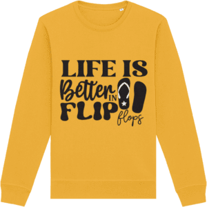 Bluză unisex „Life is better in flip flops”