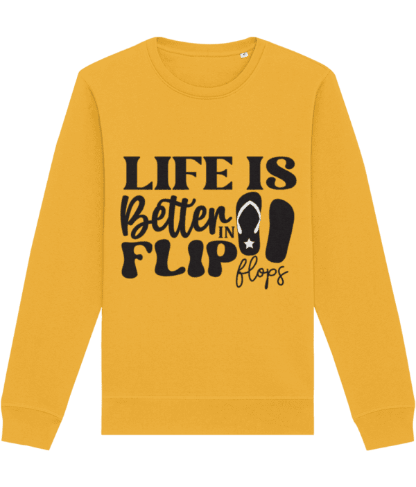 Bluza femei barbati Life is better in flip flops cadou personalizat amuzant pentru iubitorii de mare plaja soare nisip