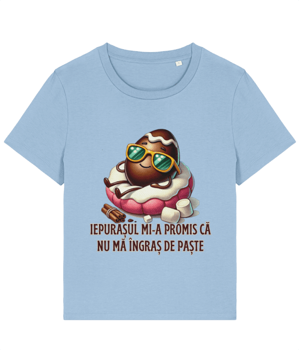 Tricou damă „Iepurașul mi-a promis că nu mă îngraș de Paște” - imagine 7