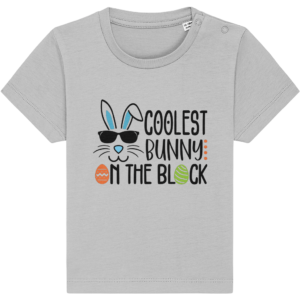 Tricou bebeluși „Coolest bunny in the block”