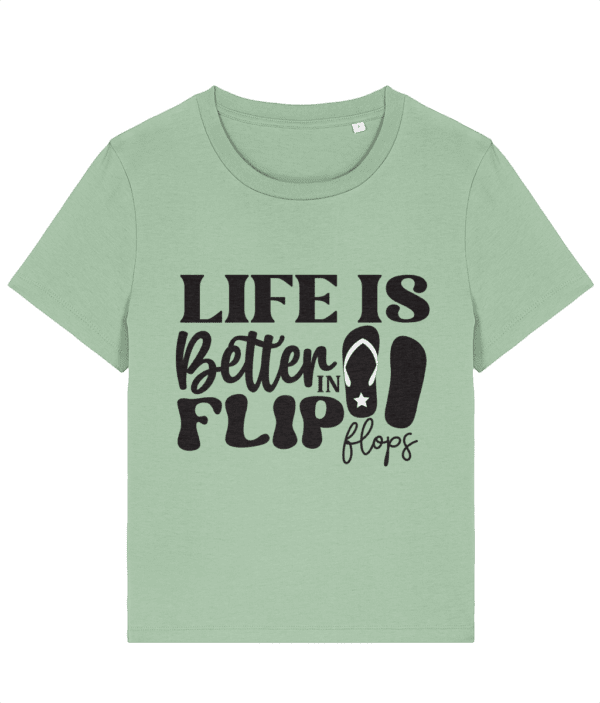 Tricou damă „Life is better in flip flops” - imagine 2