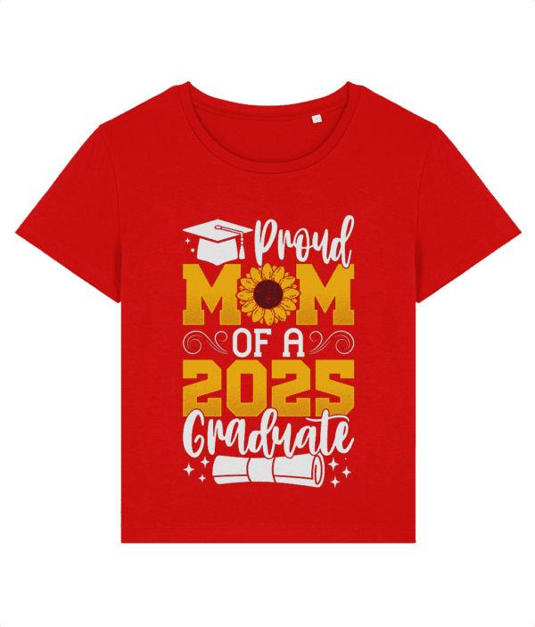 Tricou damă „Proud mom of a 2025 graduate” - imagine 3