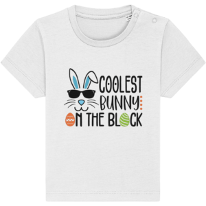 Tricou bebeluși „Coolest bunny in the block”