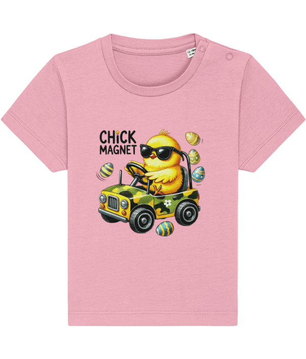 Tricou bebeluși „Chick magnet” - imagine 6