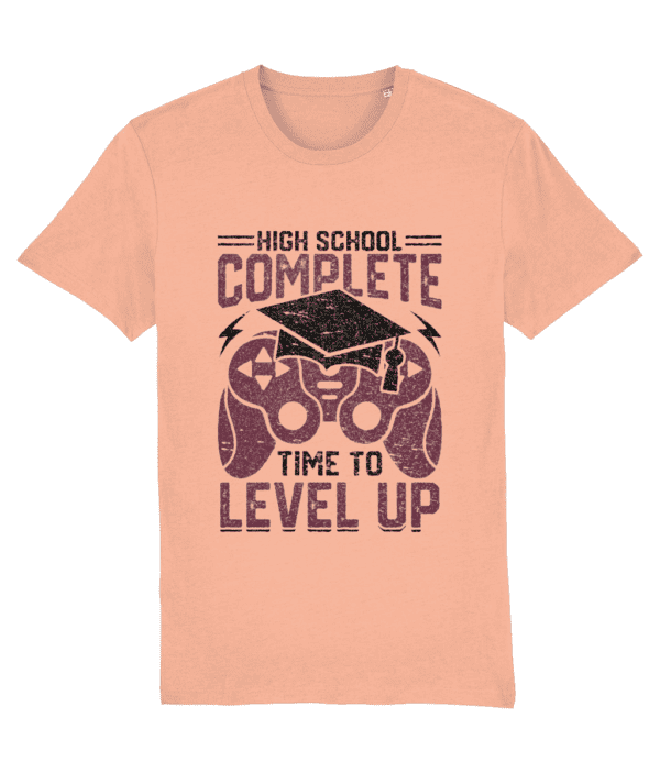 Tricou „High school complete. Time to level up” - imagine 7