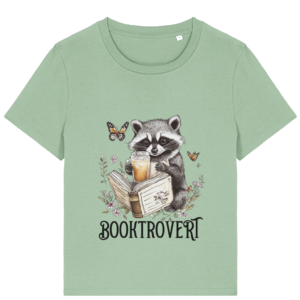 Tricou damă „Booktrovert” – pentru iubitoarele de cărți și lectură