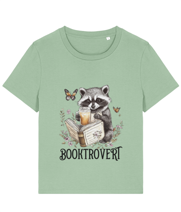 Tricou damă „Booktrovert” - pentru iubitoarele de cărți și lectură - imagine 2