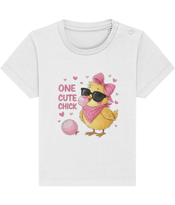 Tricou bebeluși „One cute chick” - imagine 2