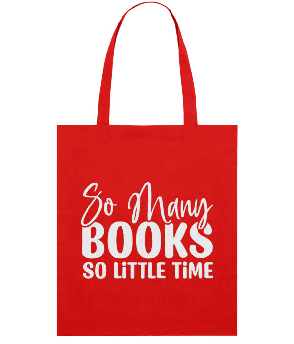Sacoșă din bumbac „So many books, so little time” - imagine 3
