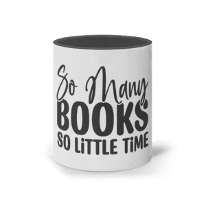 Cană ceramică colorată „So many books, so little time”
