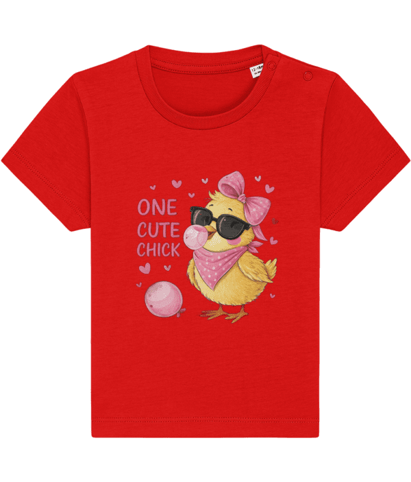 Tricou bebeluși „One cute chick” - imagine 3