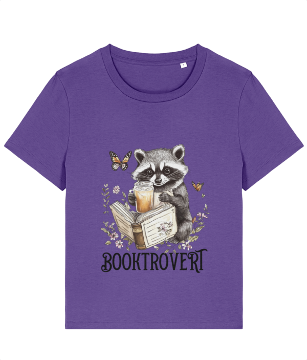 Tricou damă „Booktrovert” - pentru iubitoarele de cărți și lectură - imagine 3