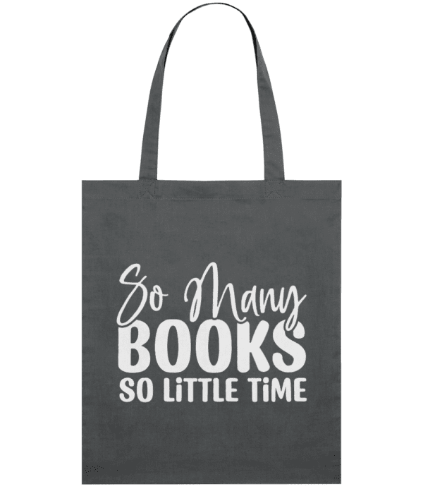 Sacoșă din bumbac „So many books, so little time” - imagine 7
