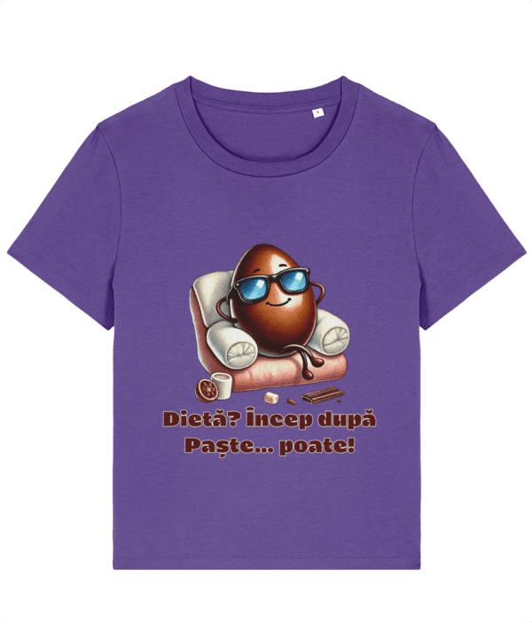 Tricou damă „Dietă? Încep după Paște... poate!” - imagine 3