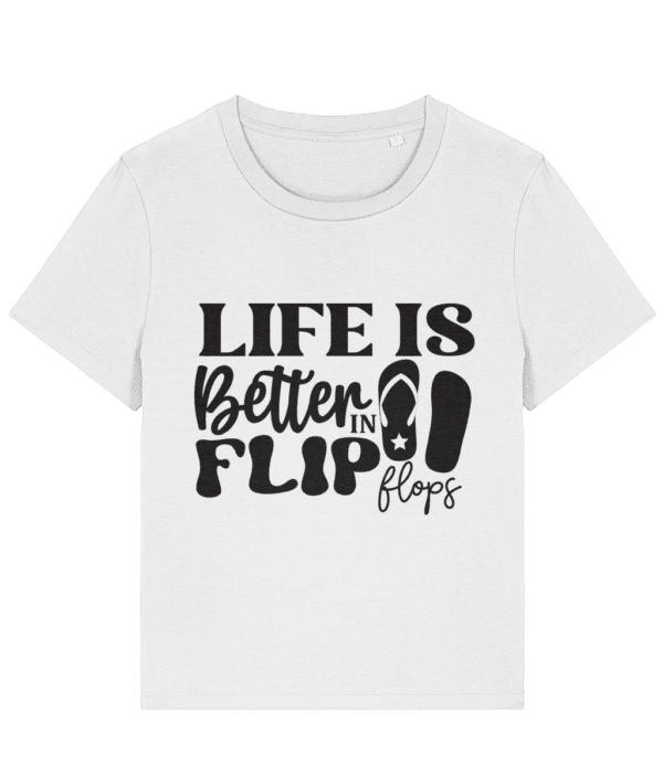 Tricou damă „Life is better in flip flops” - imagine 3