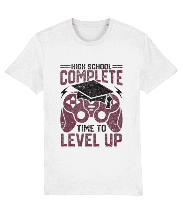 Tricou „High school complete. Time to level up” - imagine 3