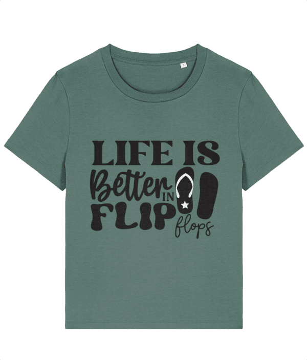 Tricou damă „Life is better in flip flops” - imagine 6