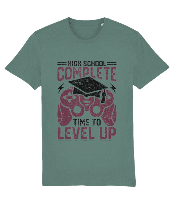Tricou „High school complete. Time to level up” - imagine 6