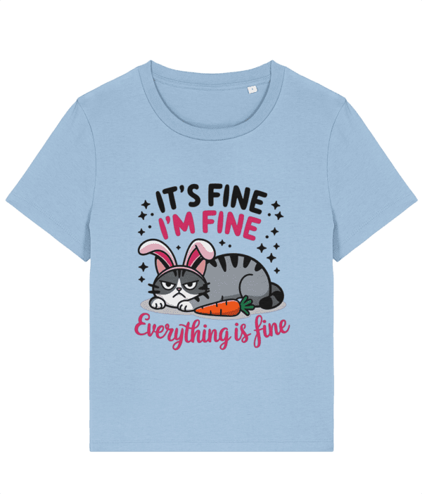 Tricou damă „It's fine. I'm fine.” – Pentru iubitoarele de pisici cu atitudine - imagine 7