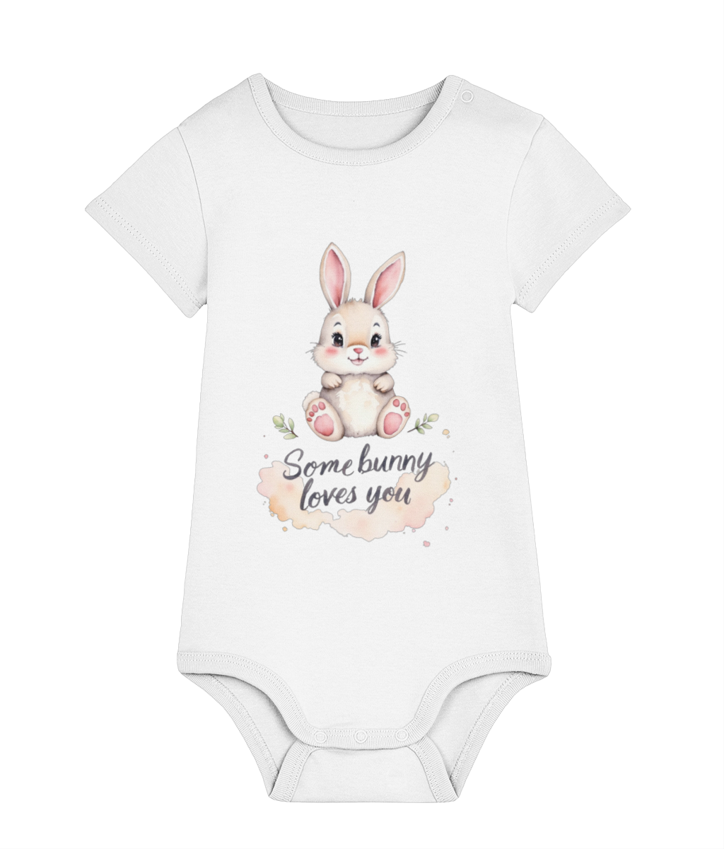 Body bebeluși Somebunny loves you cadou personalizat amuzant de Paste