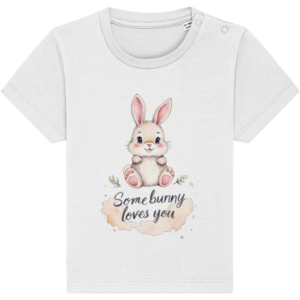 Tricou bebeluși „Somebunny loves you”