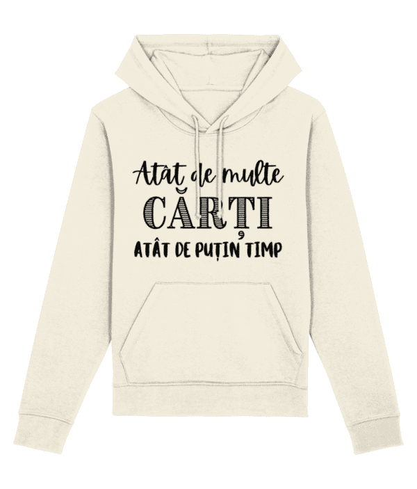 Hanorac unisex „Atât de multe cărți, atât de puțin timp” - imagine 3