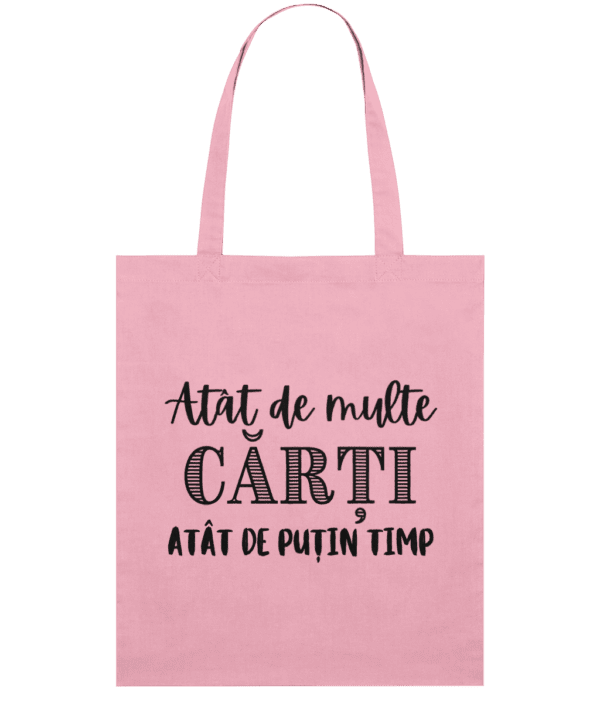 Sacoșă din bumbac „Atât de multe cărți, atât de puțin timp” - imagine 5